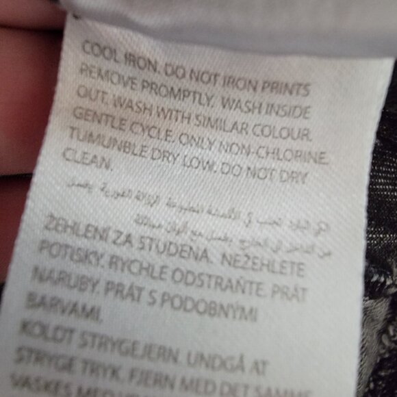 Adika Jeans Colorblock Two Tone Black Gray Retro 80s‎ 90s Y2K Womens Size Small - Picture 9 of 13